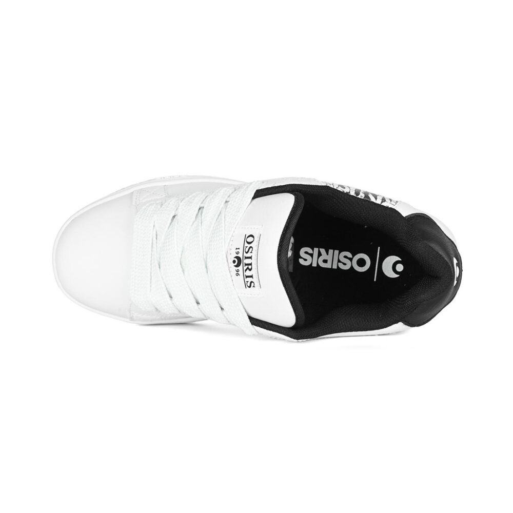 Osiris Troma Alt Skate Shoes - White/Black/White