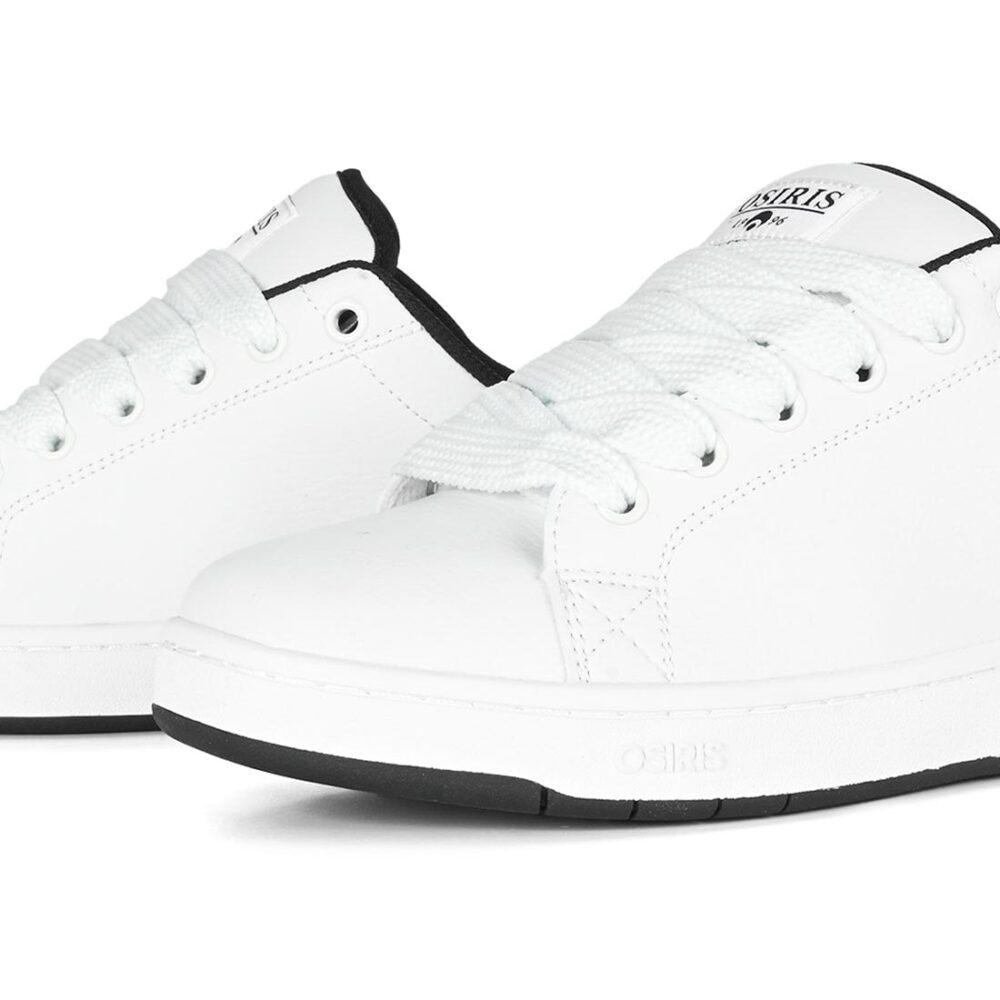 Osiris Troma Alt Skate Shoes - White/Black/White