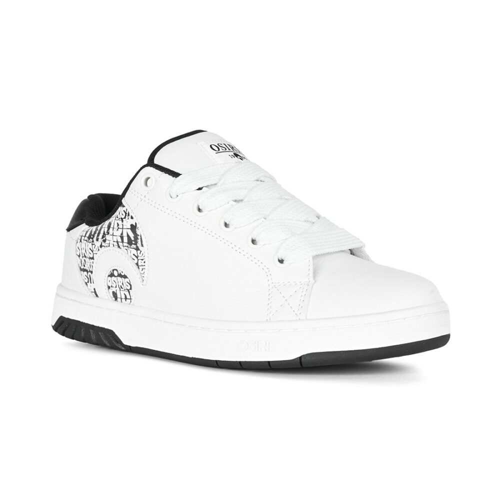 Osiris Troma Alt Skate Shoes - White/Black/White