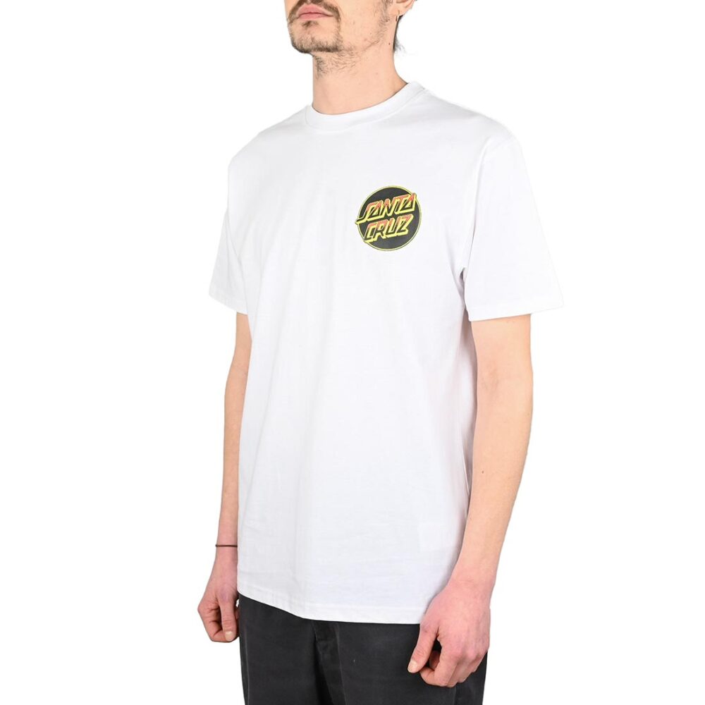 Santa Cruz Kendall Wolf Dot S/S T-Shirt - White