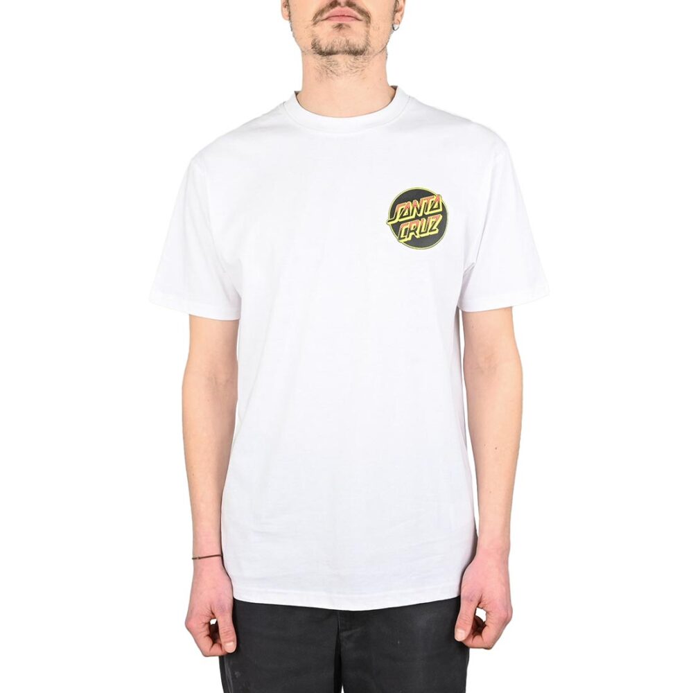 Santa Cruz Kendall Wolf Dot S/S T-Shirt - White