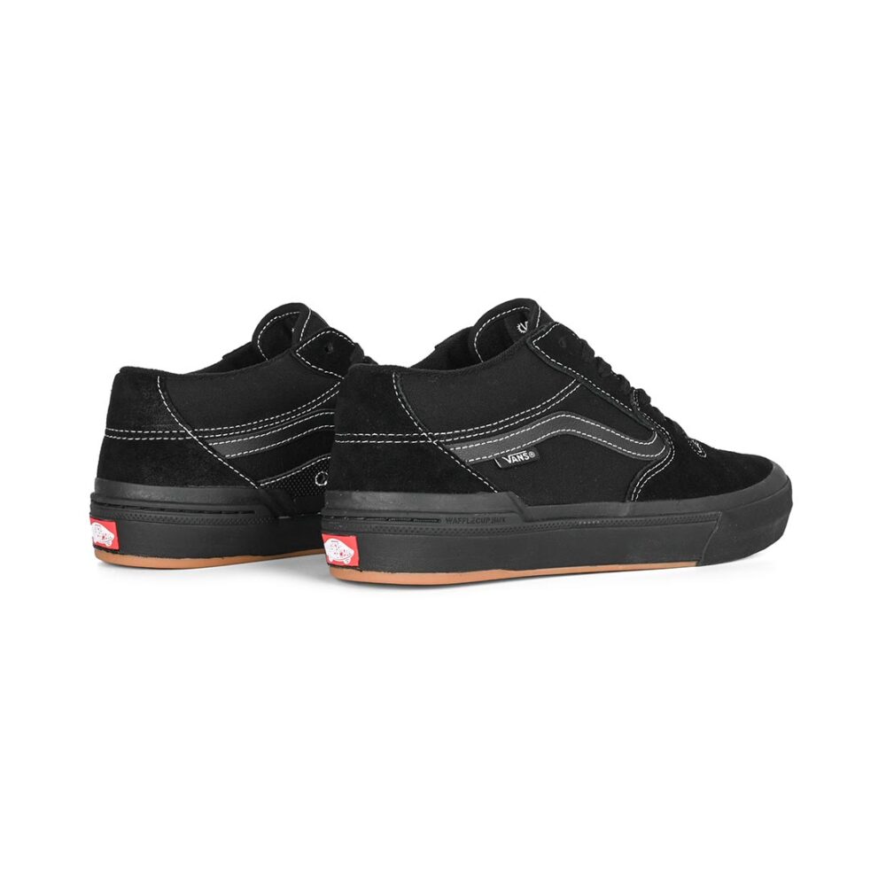 Vans 114 Mid BMX Shoes - Black/White/Black