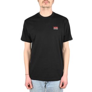 Vans Left Chest Logo II S/S T-Shirt - Black/Racing Red