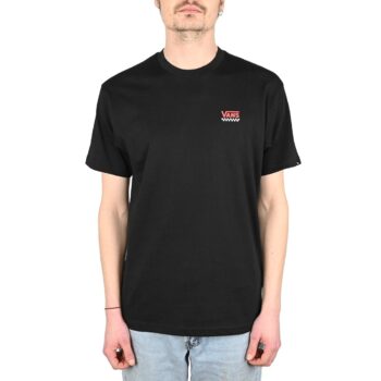 Vans Left Chest Logo II S/S T-Shirt - Black/Racing Red