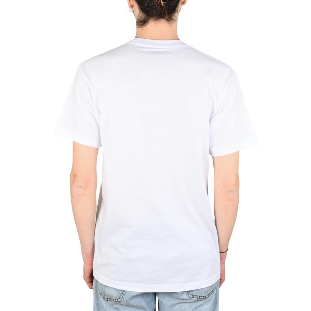Vans Left Chest Logo II S/S T-Shirt - White/Racing Red