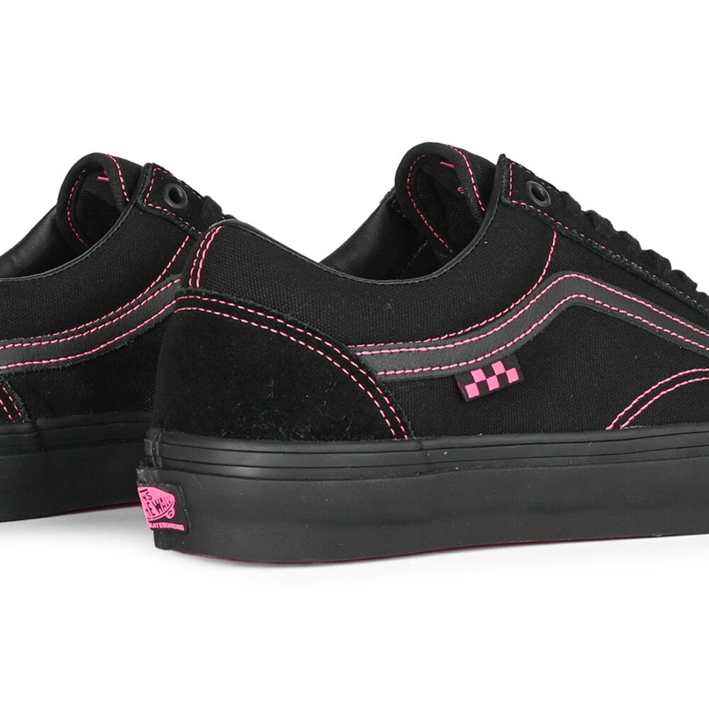 Vans Old Skool Skate Shoes - Black/Pink