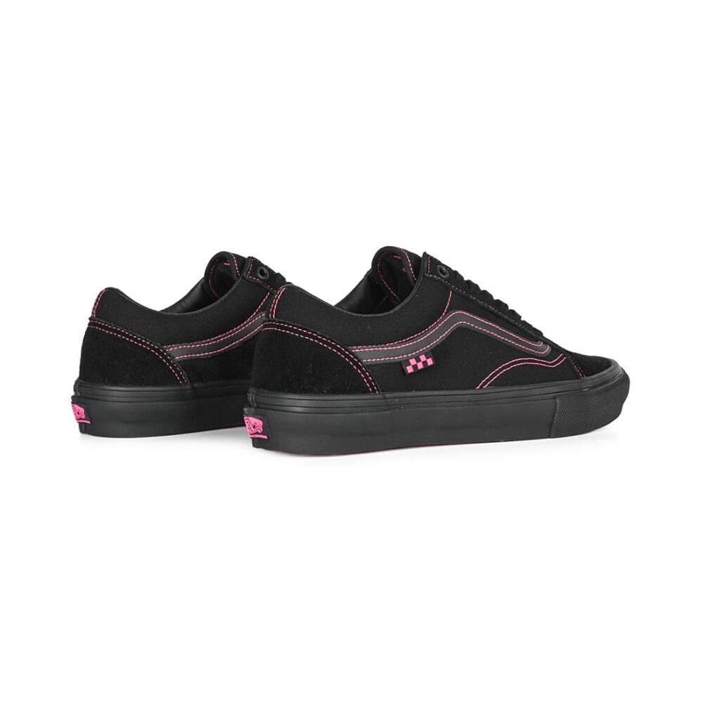 Vans Old Skool Skate Shoes - Black/Pink