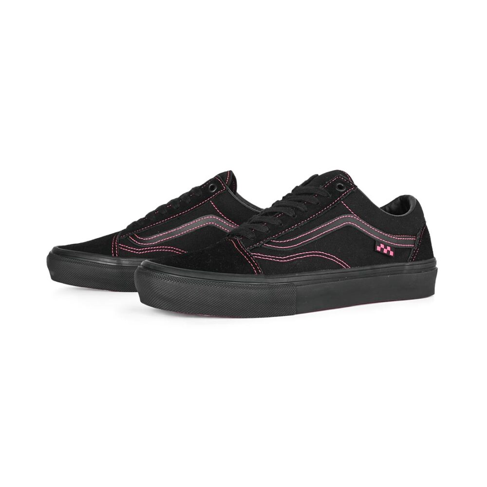 Vans Old Skool Skate Shoes - Black/Pink