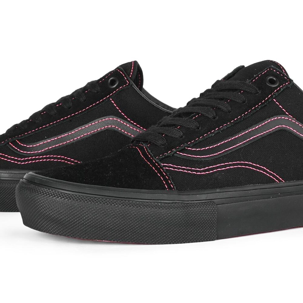 Vans Old Skool Skate Shoes - Black/Pink