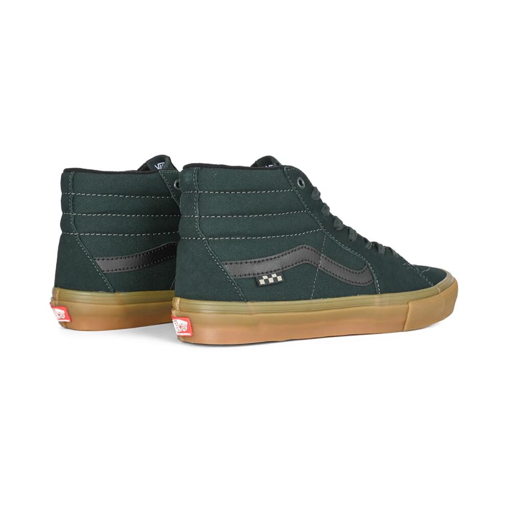 Vans Sk8-Hi Skate Shoes - Green/Gum