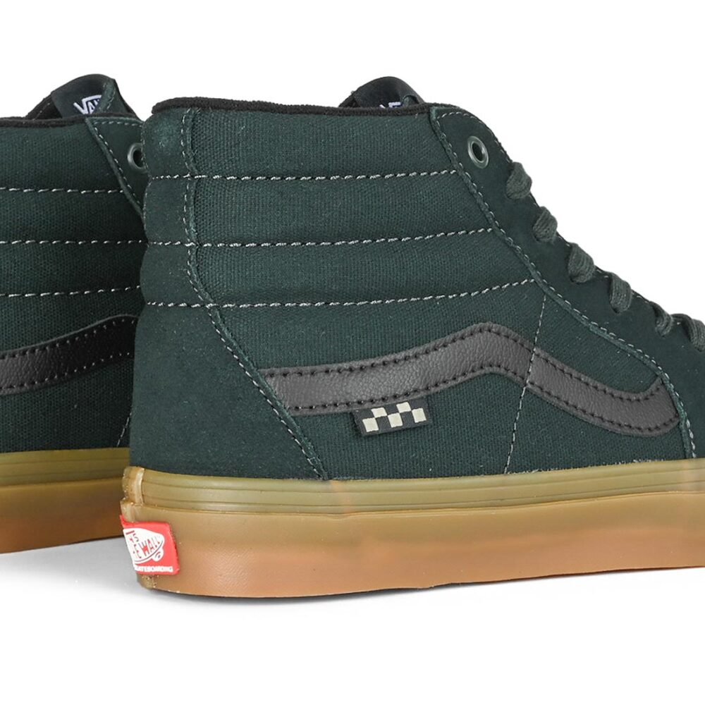 Vans Sk8-Hi Skate Shoes - Green/Gum