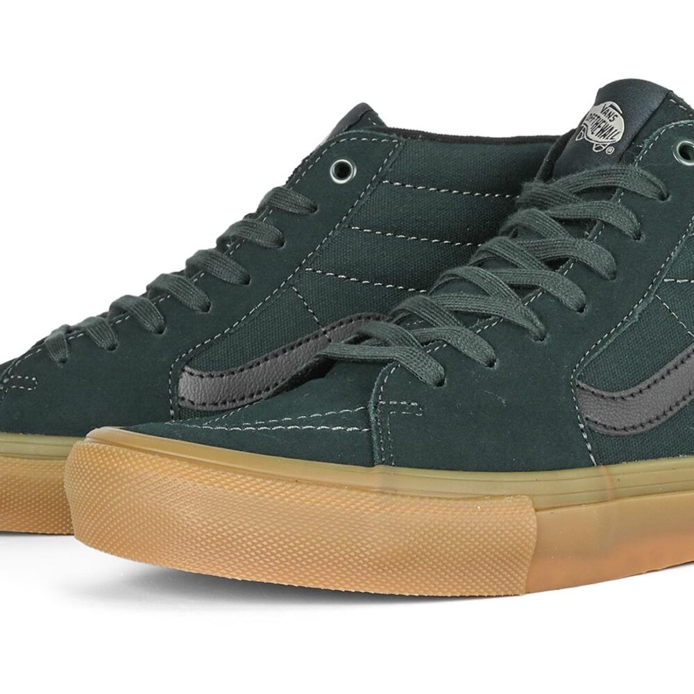 Vans Sk8-Hi Skate Shoes - Green/Gum