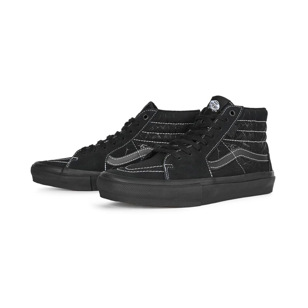 Vans Sk8-Hi Skate Shoes - Web Dark Grey/Black