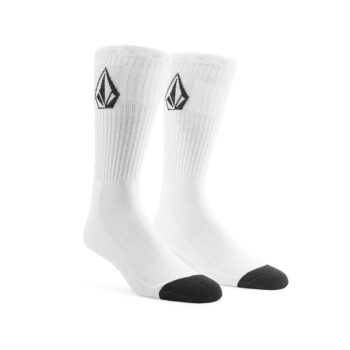 Volcom Full Stone Crew Socks 3 Pack - White