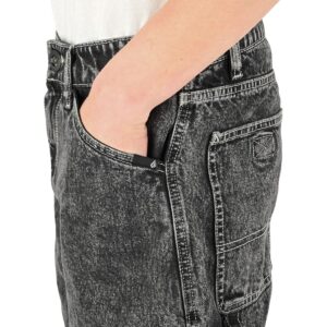 Volcom Labored Denim Utility Shorts - Light Acid Black