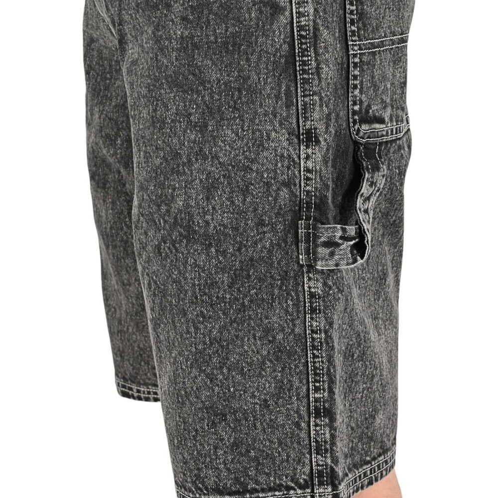 Volcom Labored Denim Utility Shorts - Light Acid Black