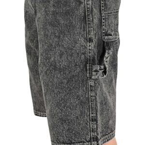 Volcom Labored Denim Utility Shorts - Light Acid Black