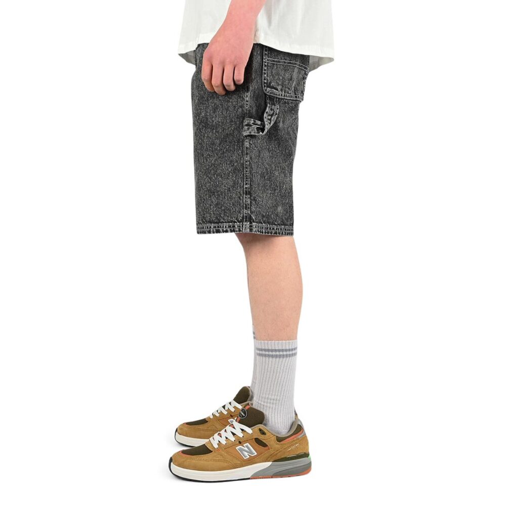 Volcom Labored Denim Utility Shorts - Light Acid Black