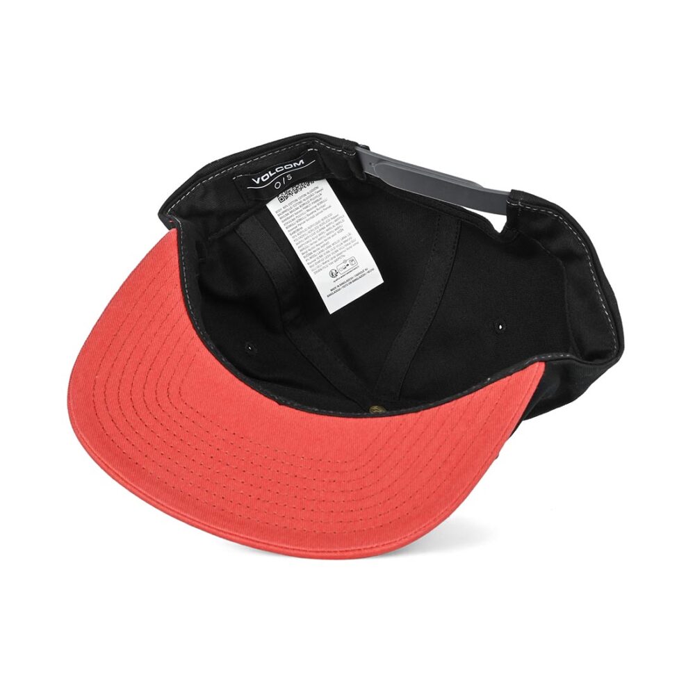 Volcom Quarter Twill Snapback Cap - Cranberry
