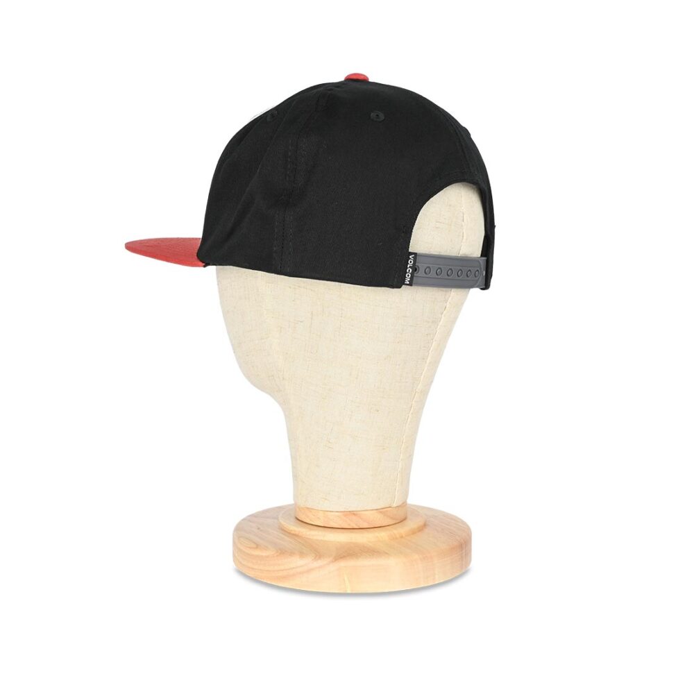 Volcom Quarter Twill Snapback Cap - Cranberry