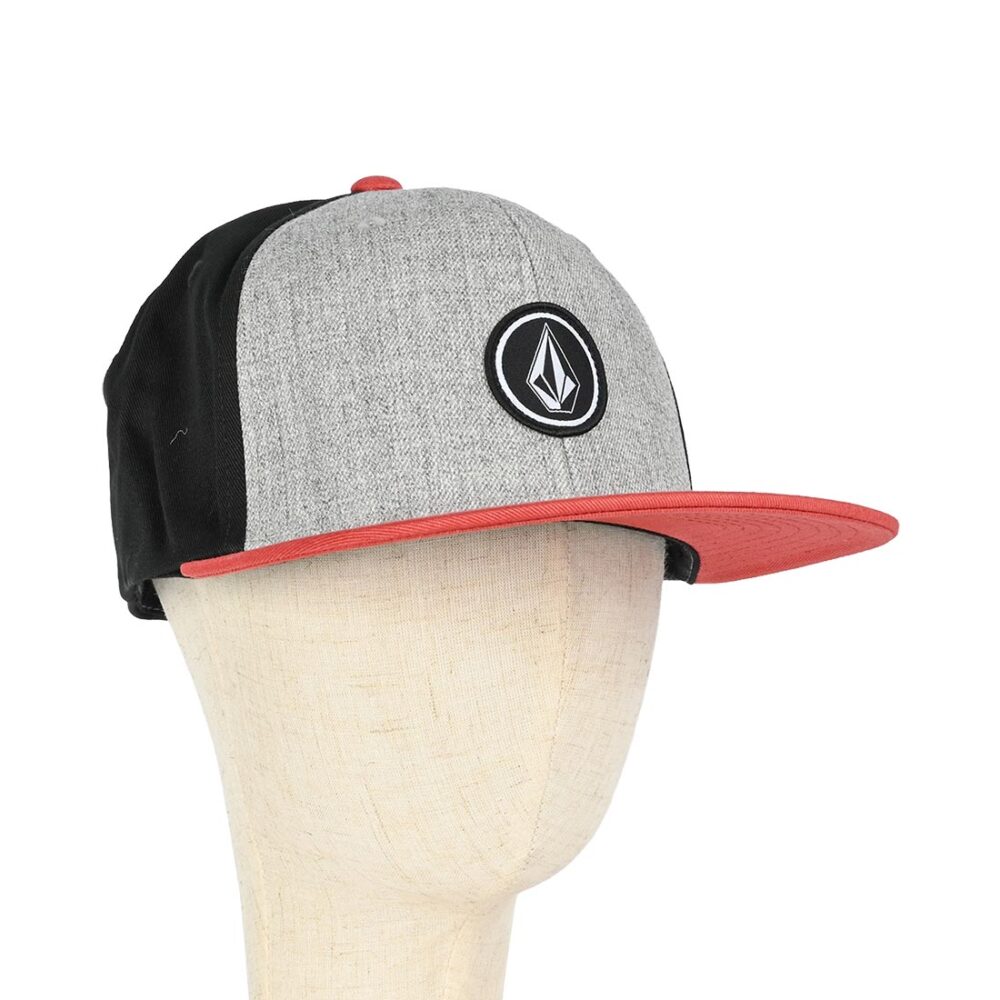 Volcom Quarter Twill Snapback Cap - Cranberry