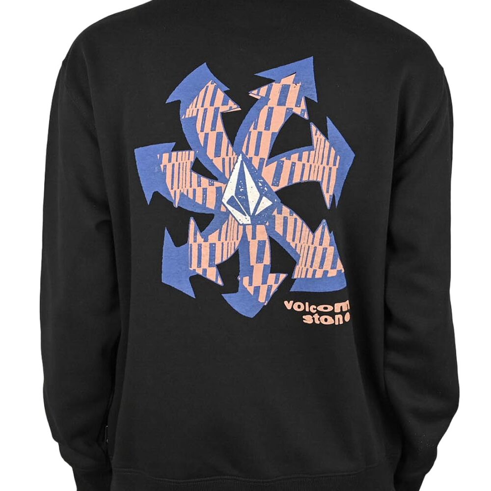 Volcom Watanite Pullover Crew Sweater - Black (SP25)