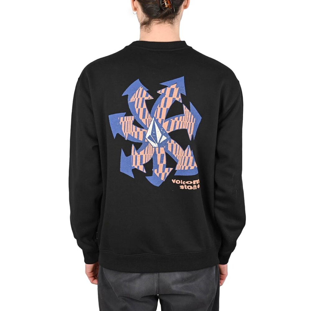 Volcom Watanite Pullover Crew Sweater - Black (SP25)