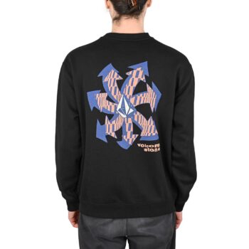 Volcom Watanite Pullover Crew Sweater - Black (SP25)
