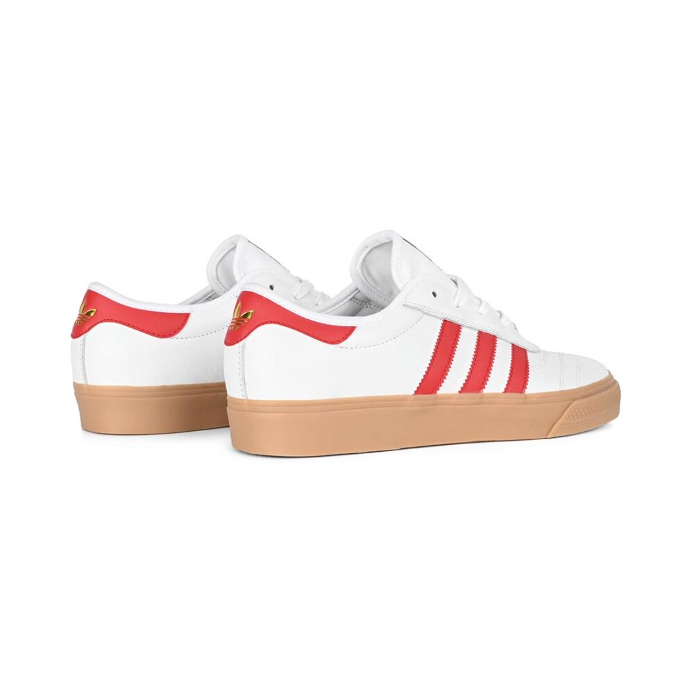 Adidas Adi Ease Skate Shoes - Cloud White/Better Scarlet/Gold