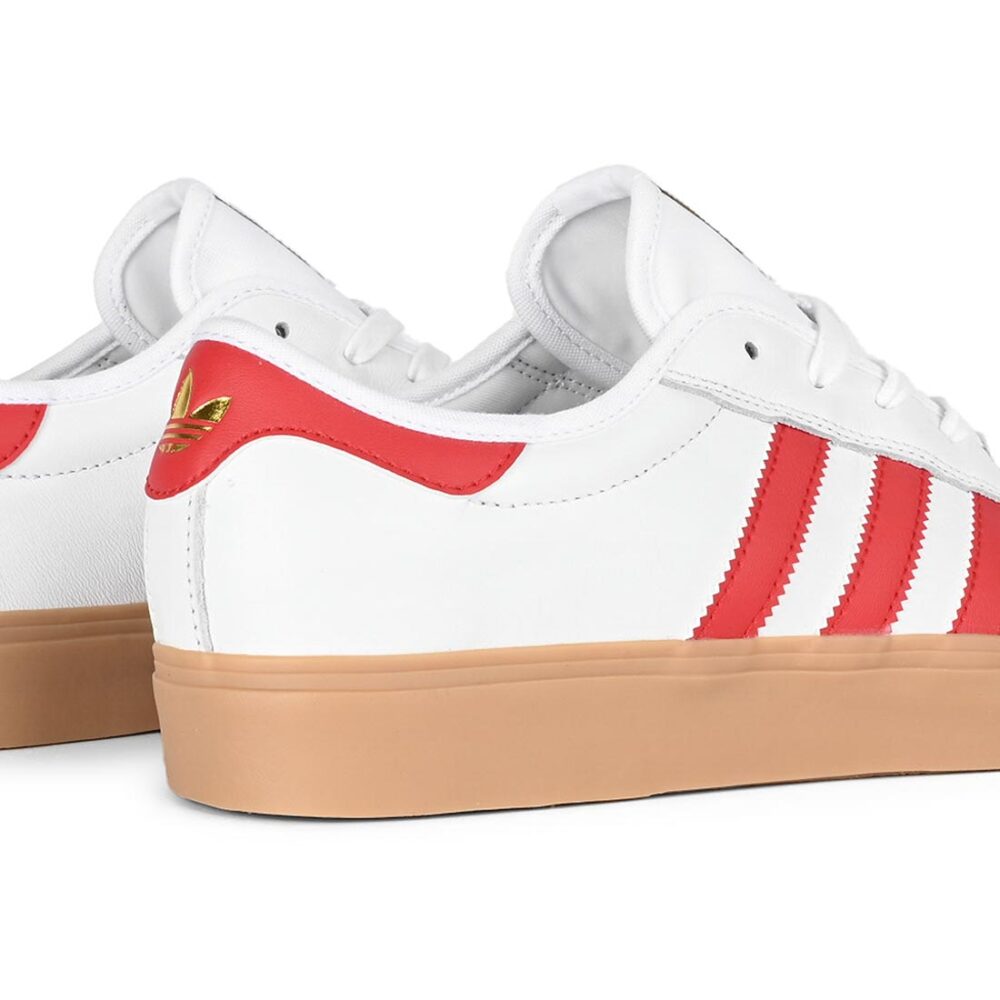Adidas Adi Ease Skate Shoes - Cloud White/Better Scarlet/Gold