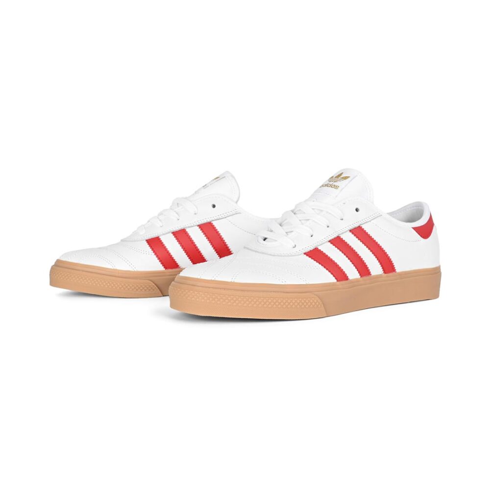 Adidas Adi Ease Skate Shoes - Cloud White/Better Scarlet/Gold