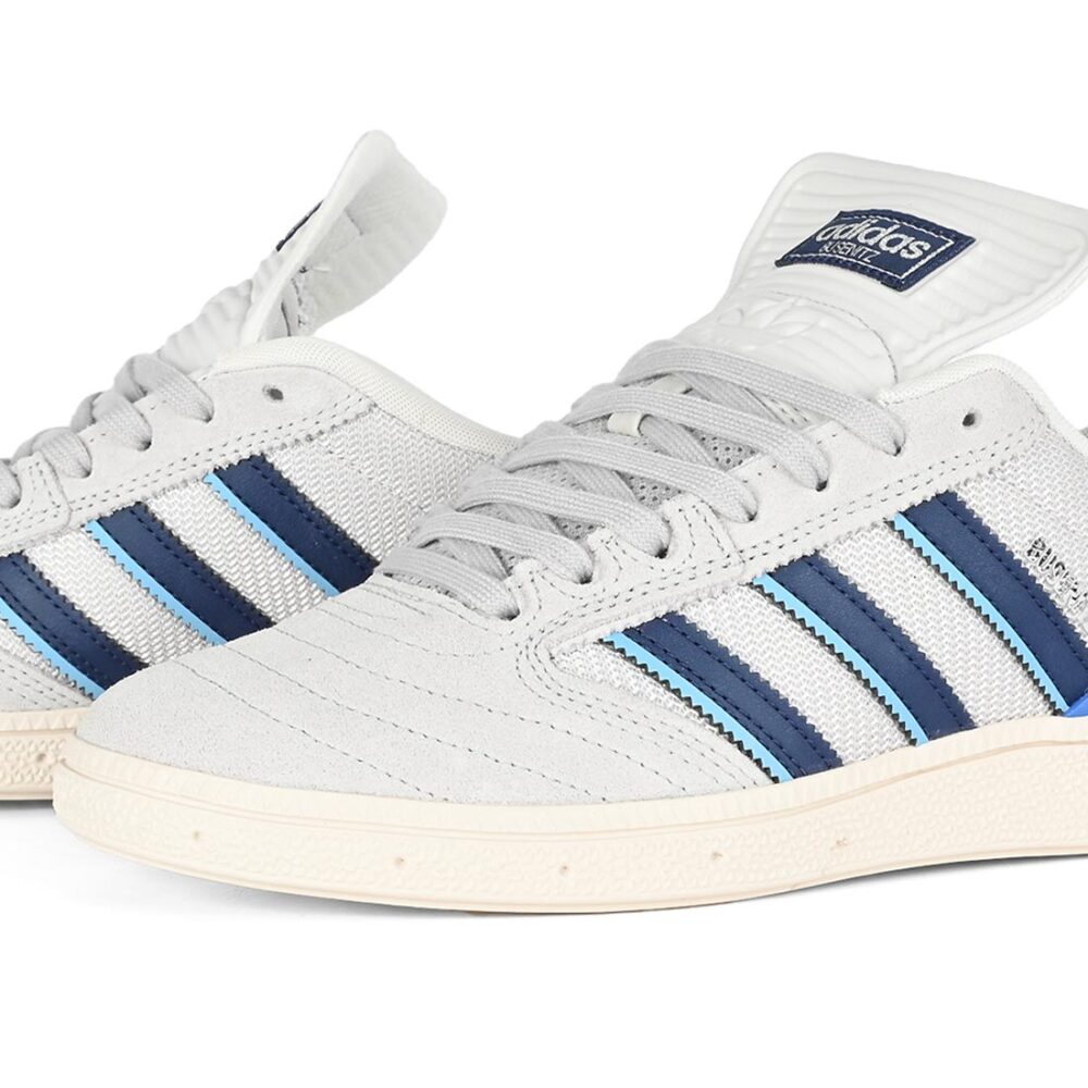 Adidas Busenitz Skate Shoes - Grey/Dark Blue/Chalk White
