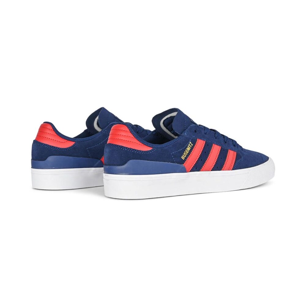 Adidas Busenitz Vulc II Skate Shoes - Dark Blue/Scarlet/Gold