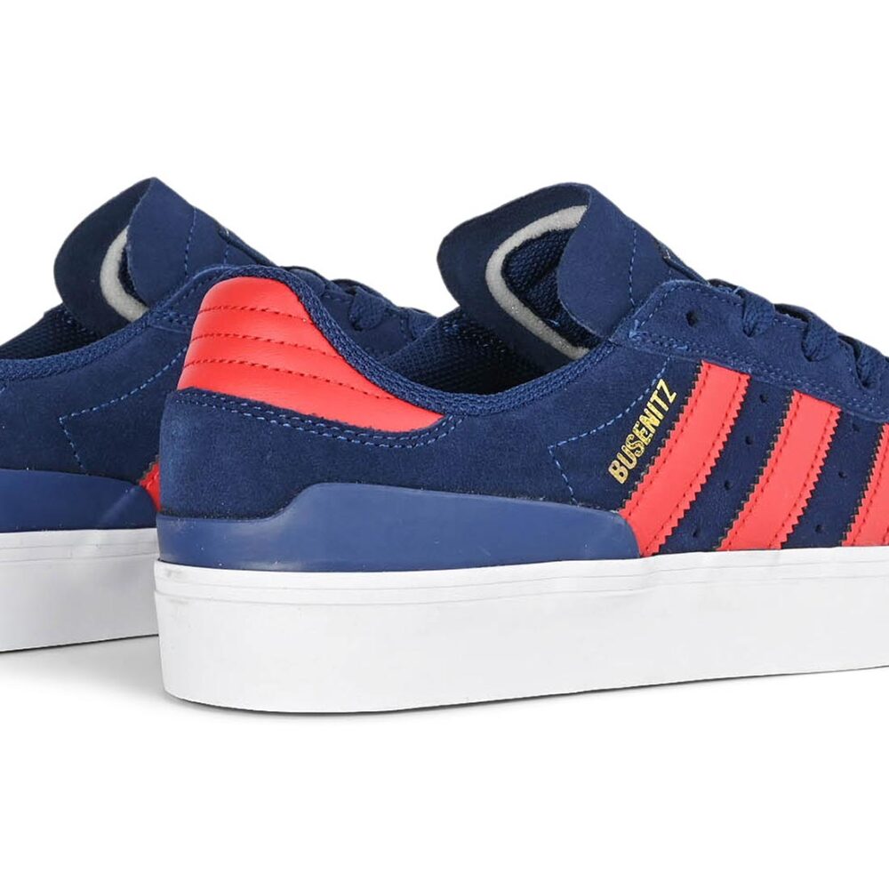 Adidas Busenitz Vulc II Skate Shoes - Dark Blue/Scarlet/Gold
