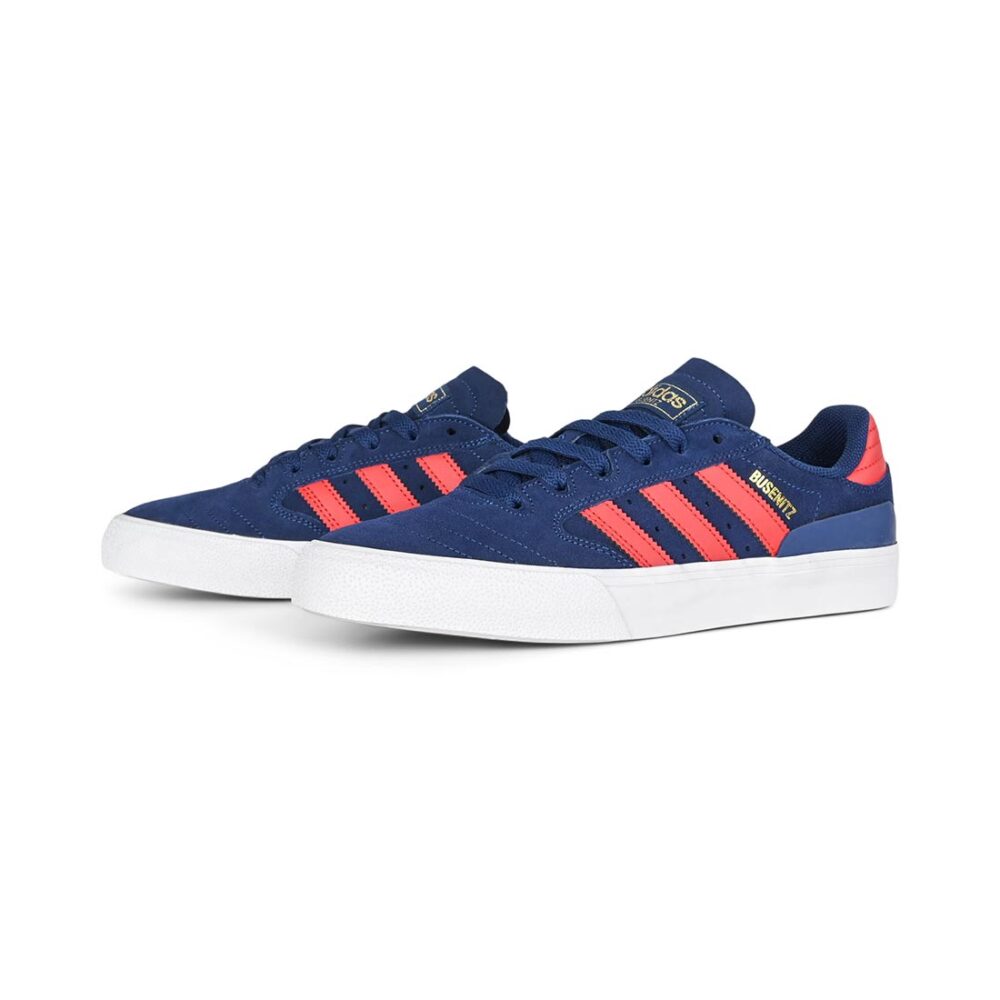Adidas Busenitz Vulc II Skate Shoes - Dark Blue/Scarlet/Gold