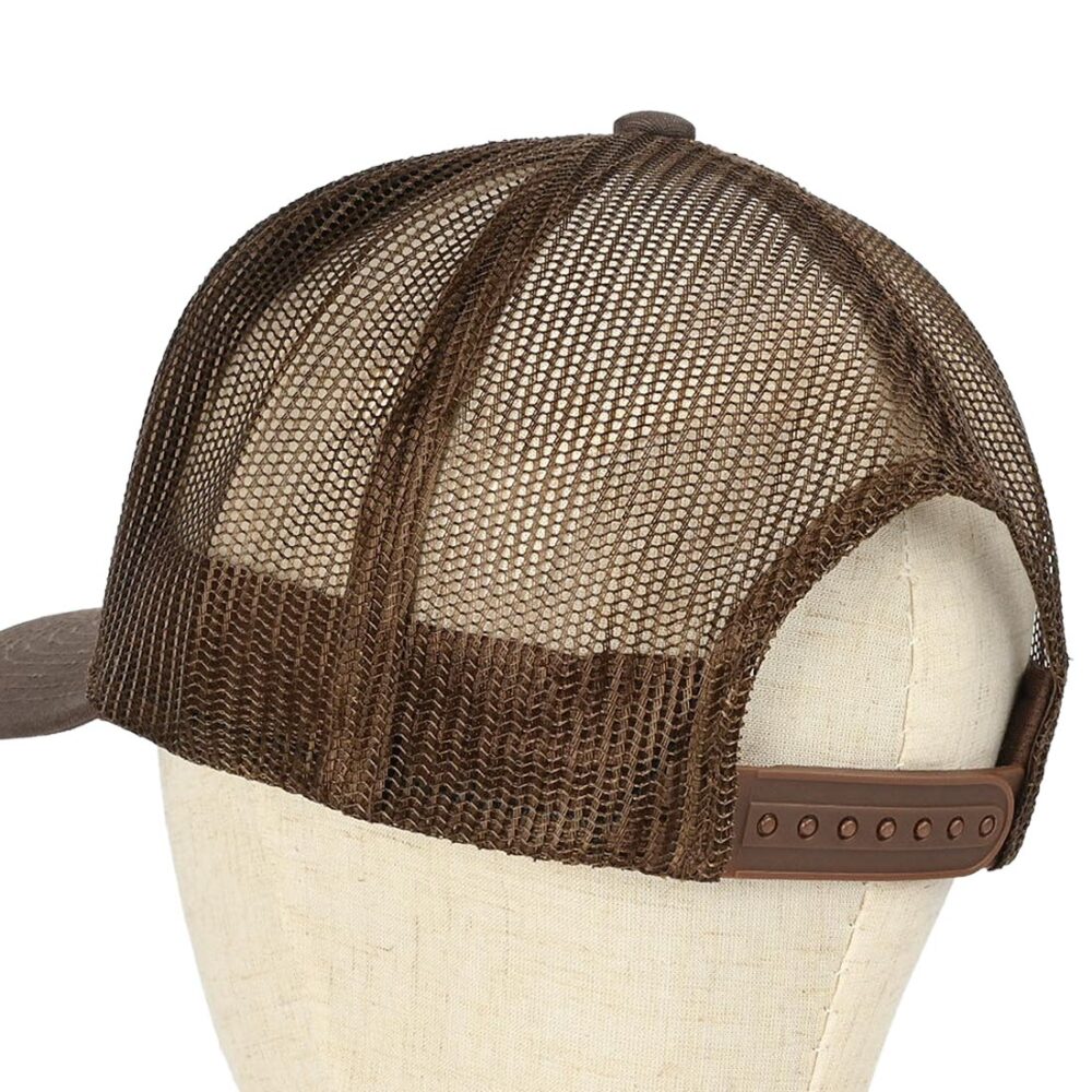 Brixton Alpha Block Mesh Back Trucker Cap - Brown/Brown