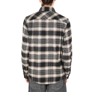 Brixton Bowery L/S Shirt - Black/Charcoal/Beige