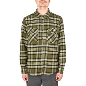 Brixton Bowery L/S Shirt - Ivy Green/Olive Surplus/Black