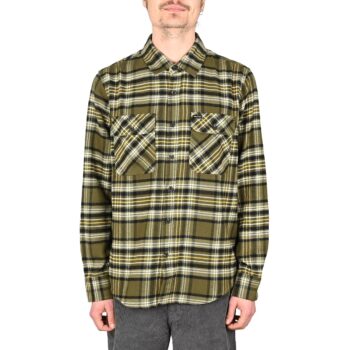 Brixton Bowery L/S Shirt - Ivy Green/Olive Surplus/Black
