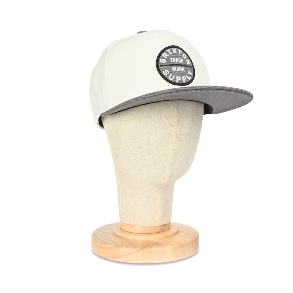 Brixton Oath III Snapback Cap - Charcoal/Off White