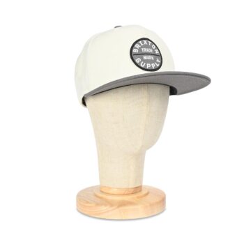 Brixton Oath III Snapback Cap - Charcoal/Off White