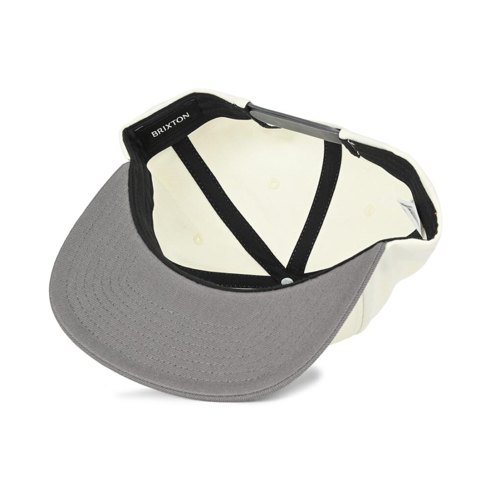 Brixton Oath III Snapback Cap - Charcoal/Off White