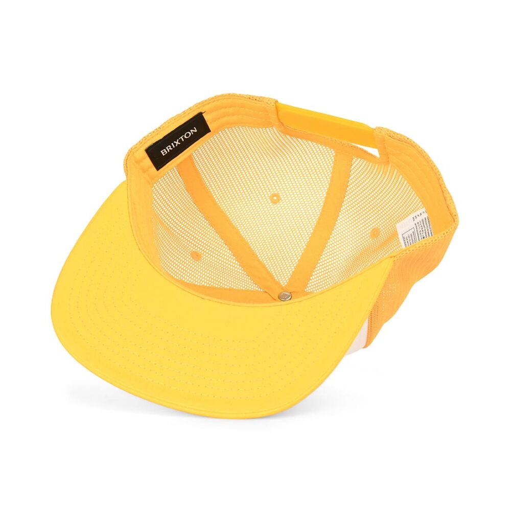 Brixton Oath Trucker Cap - Yellow/White/Yellow