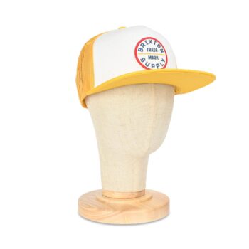 Brixton Oath Trucker Cap - Yellow/White/Yellow