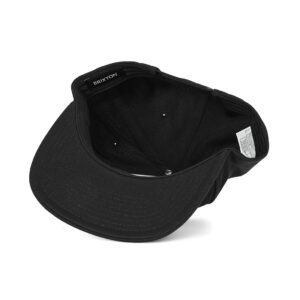 Brixton Crest Snapback Cap - Black