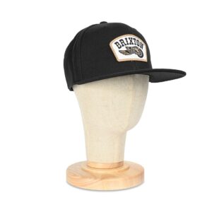 Brixton Crest Snapback Cap - Black