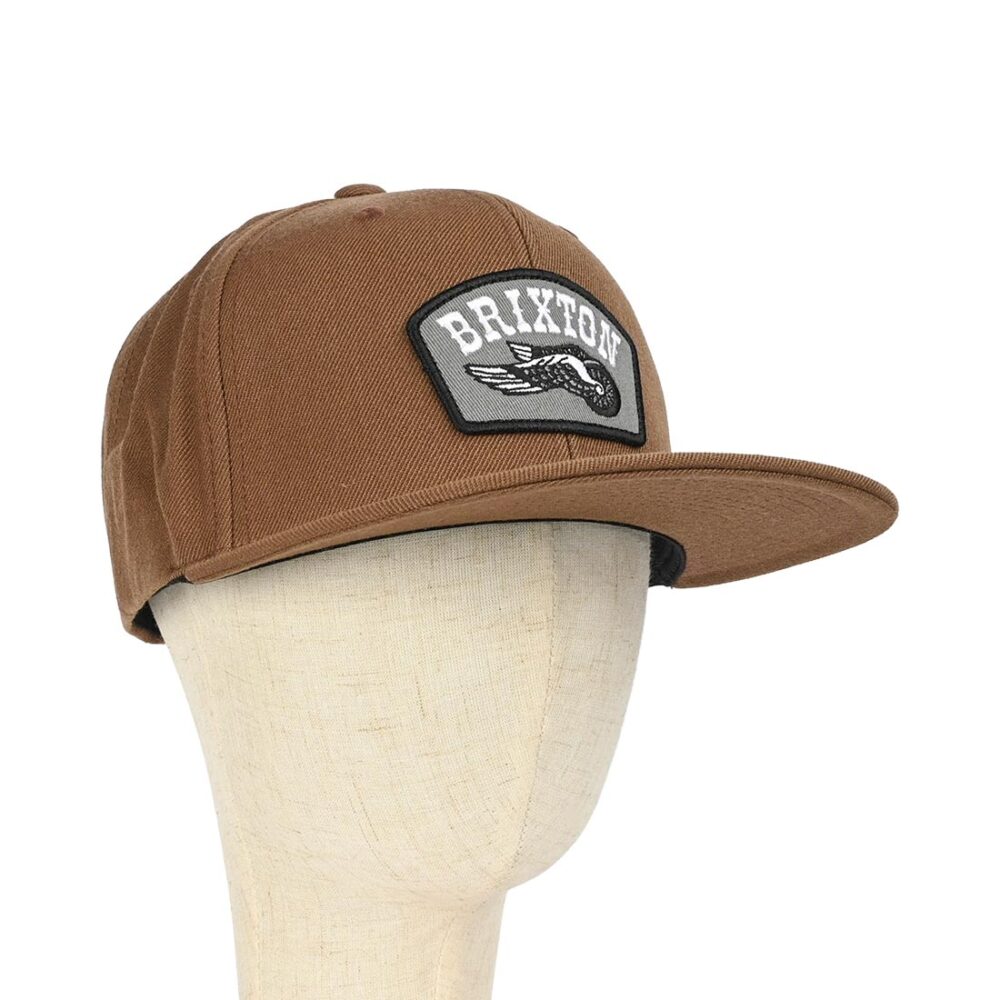 Brixton Roller Snapback Cap - Pinecone Brown