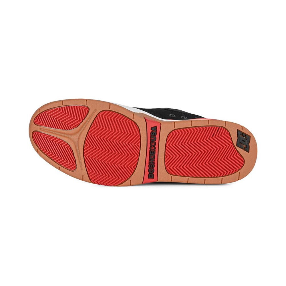 DC Ascend S Skate Shoes - Black/Red/Black