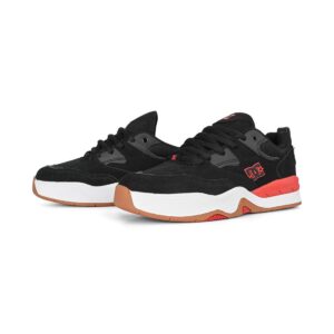 DC Ascend S Skate Shoes - Black/Red/Black