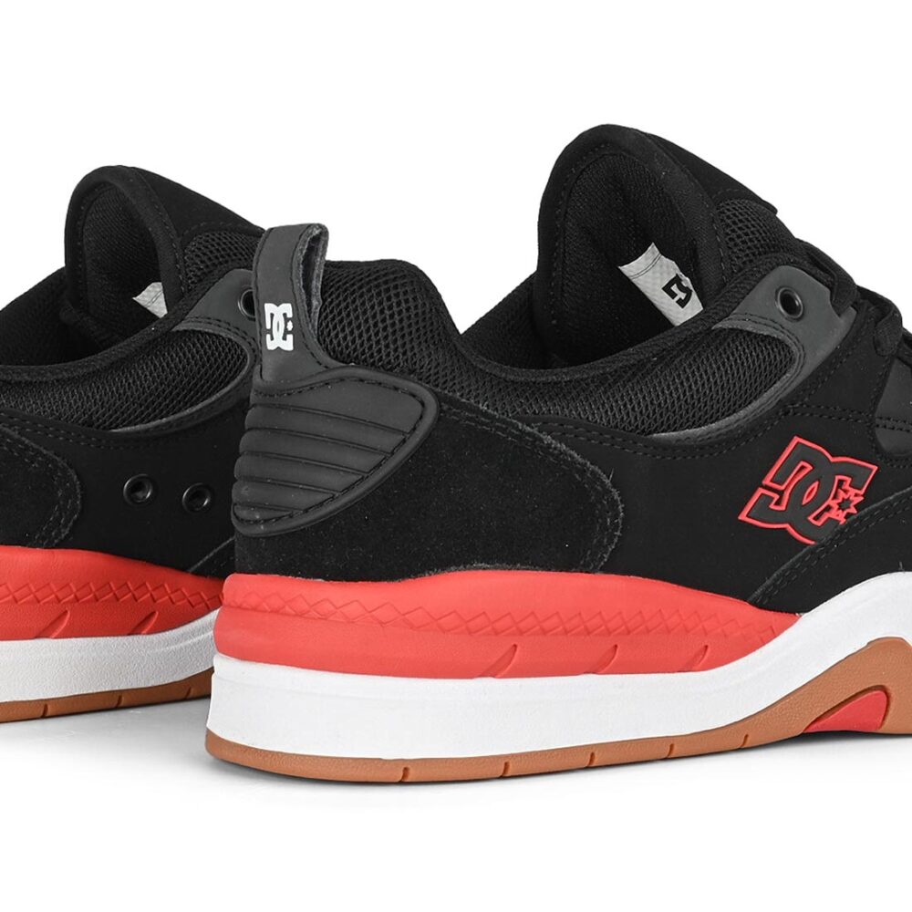 DC Ascend S Skate Shoes - Black/Red/Black